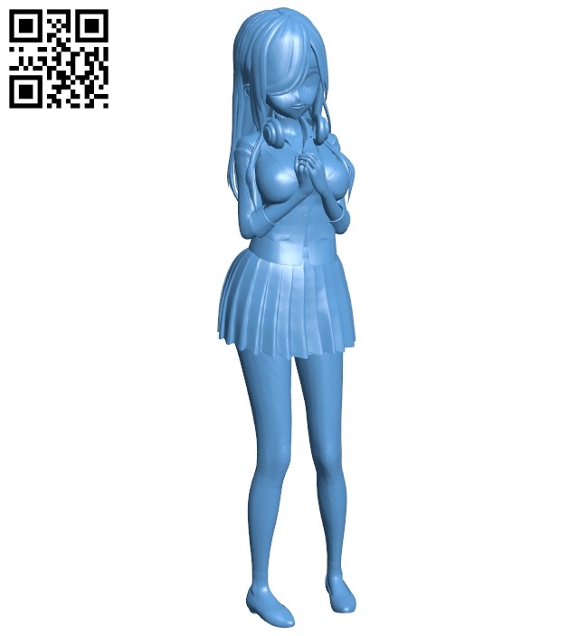 Miss Miku B008599 file stl free download 3D Model for CNC and 3d printer