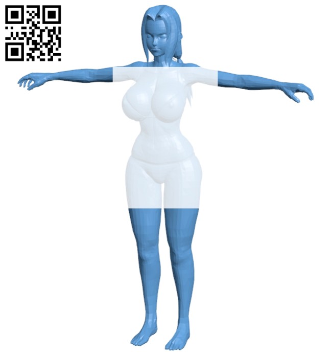 Miss Naruto Tsunade B008356 file stl free download 3D Model for CNC and 3d printer