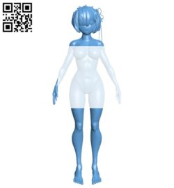Miss Rem B008388 file stl free download 3D Model for CNC and 3d printer