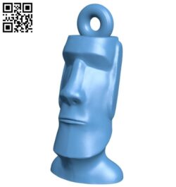 Moai keychain B008451 file stl free download 3D Model for CNC and 3d printer