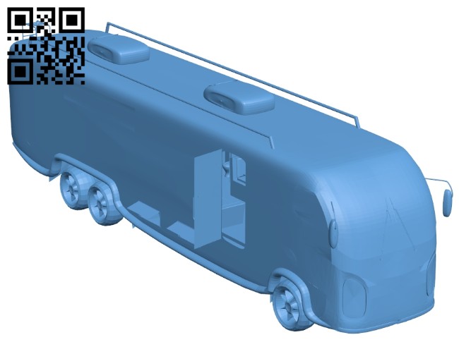 Motorhome - bus B008398 file stl free download 3D Model for CNC and 3d printer