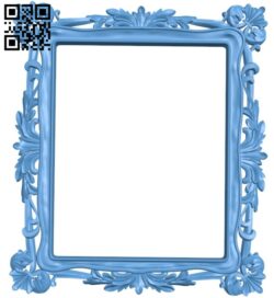 Picture frame or mirror A005460 download free stl files 3d model for CNC wood carving