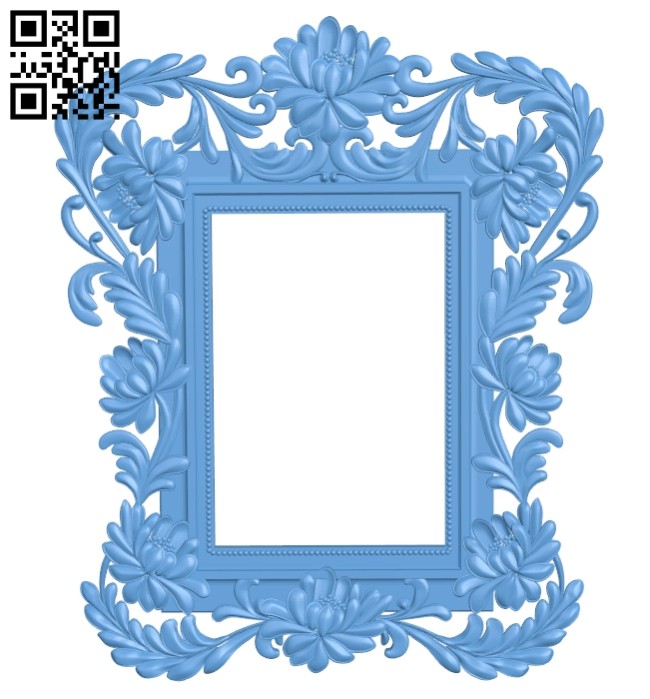 Picture frame or mirror A005438 download free stl files 3d model for CNC wood carving