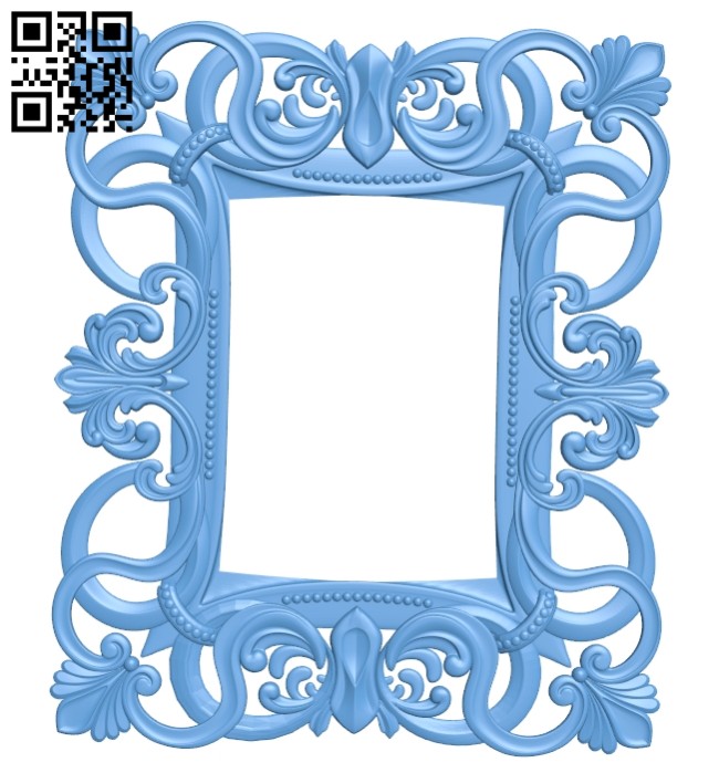 Picture frame or mirror A005440 download free stl files 3d model for CNC wood carving