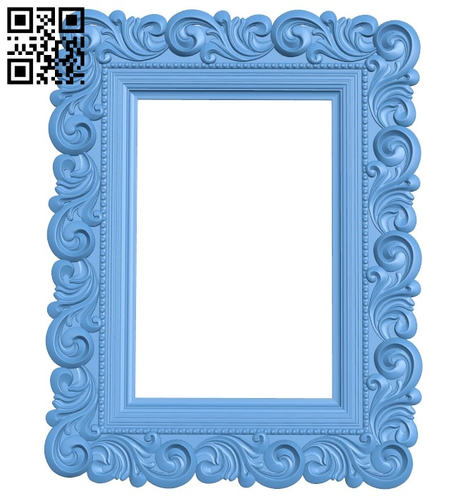 Picture frame or mirror A005442 download free stl files 3d model for CNC wood carving