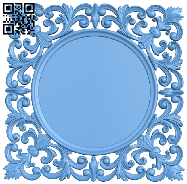 Picture frame or mirror A005443 download free stl files 3d model for CNC wood carving