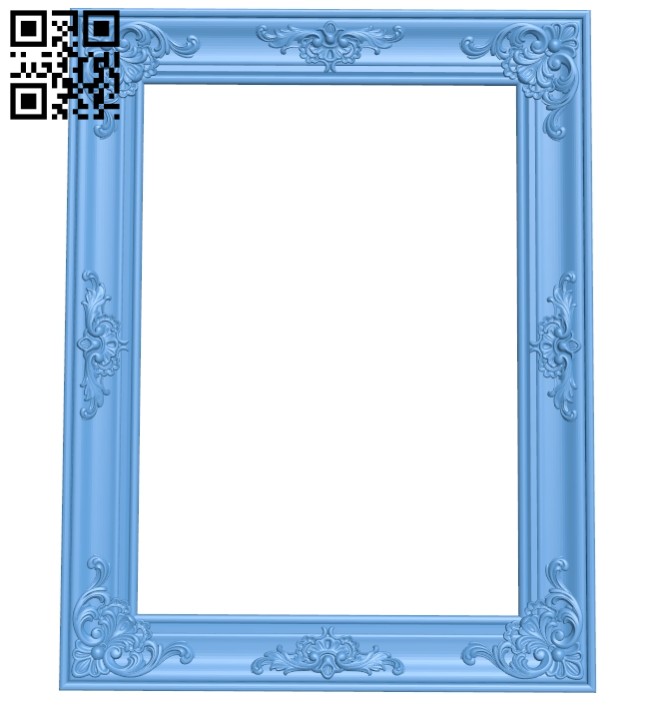 Picture frame or mirror A005463 download free stl files 3d model for CNC wood carving