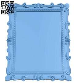 Picture frame or mirror A005532 download free stl files 3d model for CNC wood carving