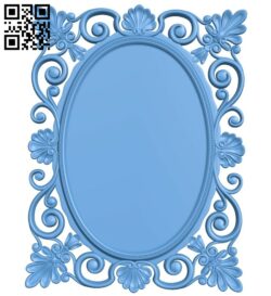 Picture frame or mirror A005552 download free stl files 3d model for CNC wood carving