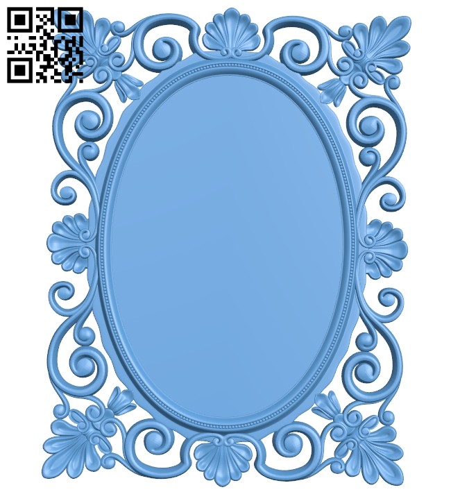 Picture frame or mirror A005552 download free stl files 3d model for CNC wood carving