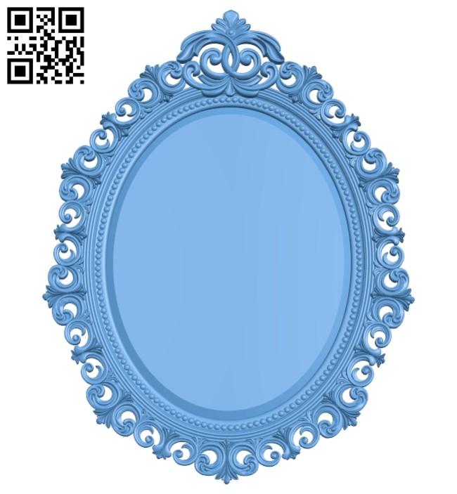Picture frame or mirror A005555 download free stl files 3d model for CNC wood carving