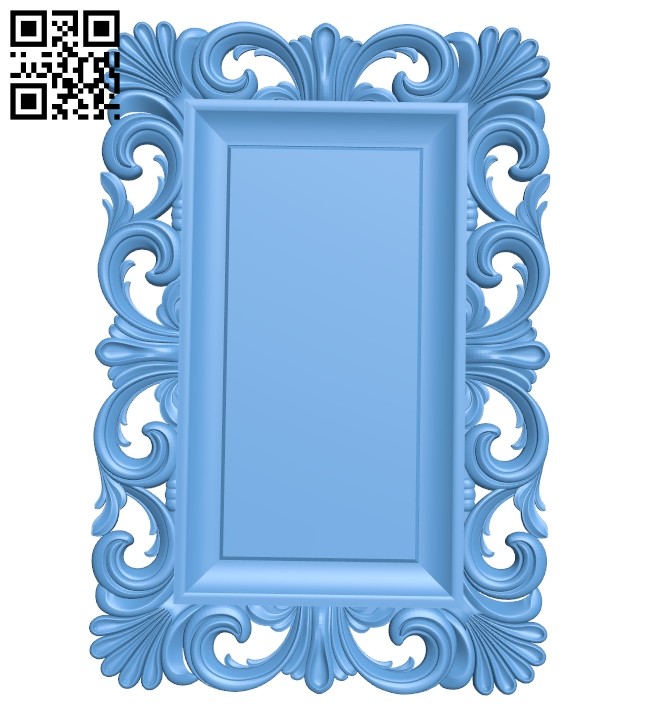 Picture frame or mirror A005605 download free stl files 3d model for CNC wood carving