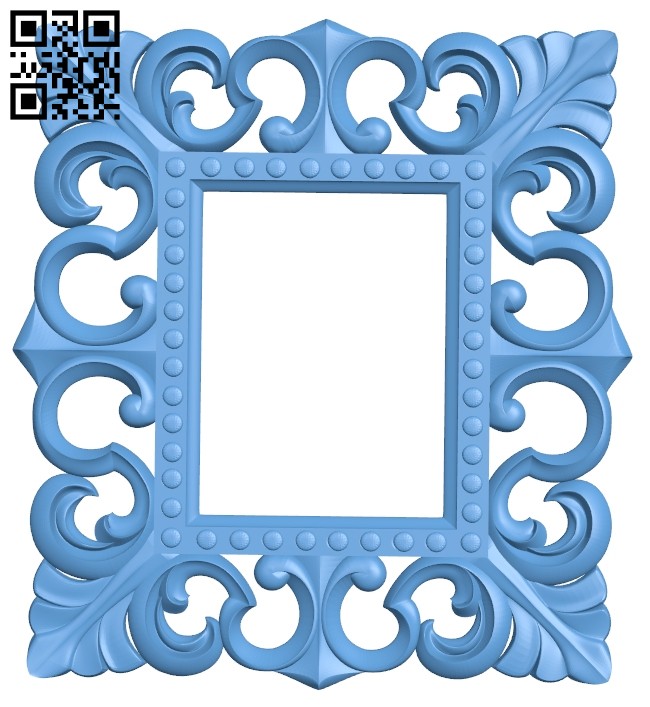 Picture frame or mirror A005606 download free stl files 3d model for CNC wood carving