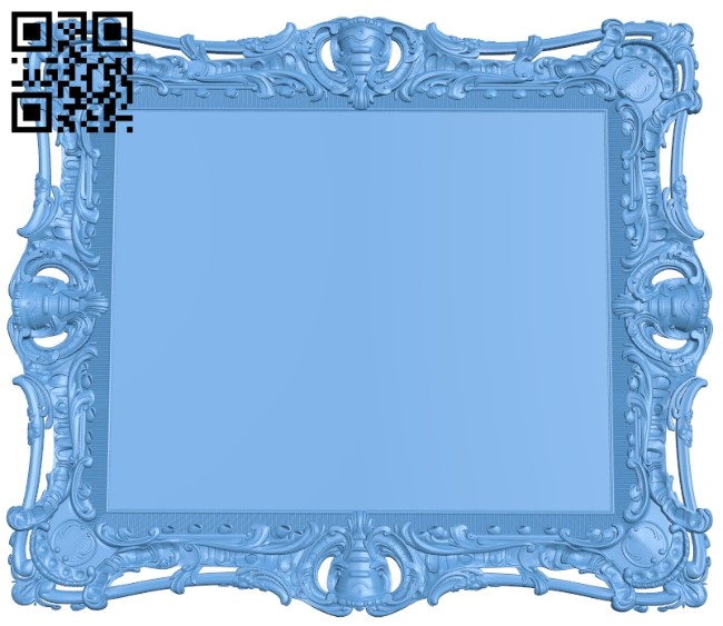 Picture frame or mirror A005607 download free stl files 3d model for CNC wood carving