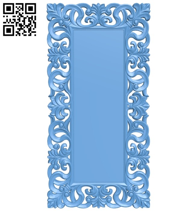 Picture frame or mirror A005608 download free stl files 3d model for CNC wood carving