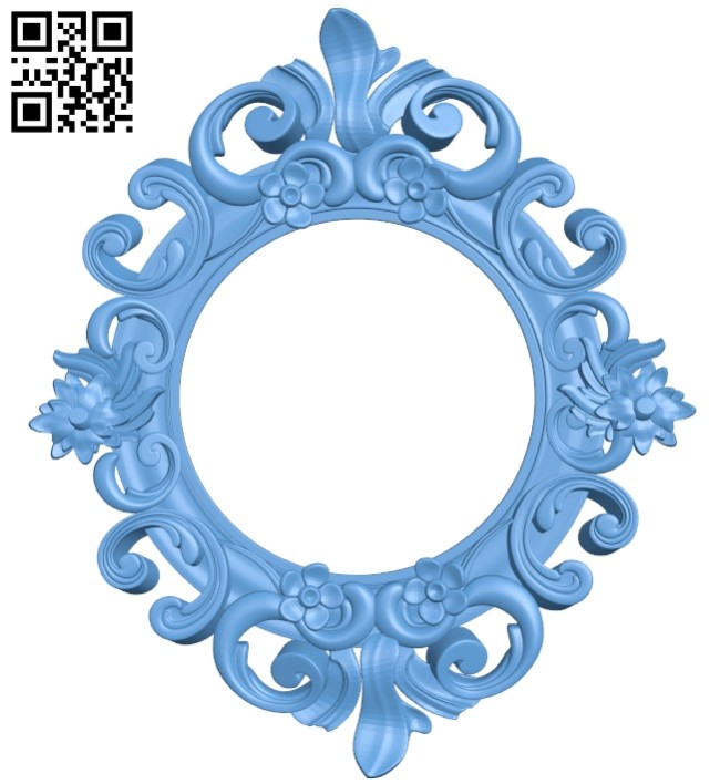 Picture frame or mirror A005622 download free stl files 3d model for CNC wood carving