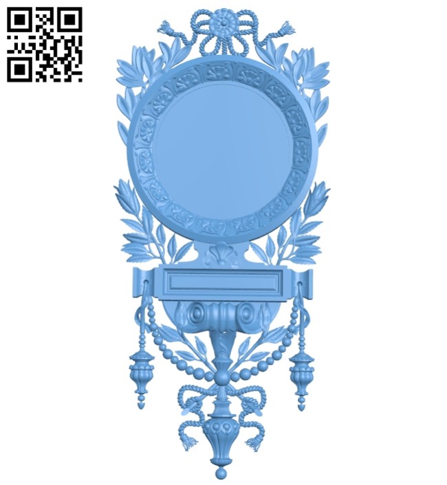 Picture frame or mirror A005625 download free stl files 3d model for CNC wood carving