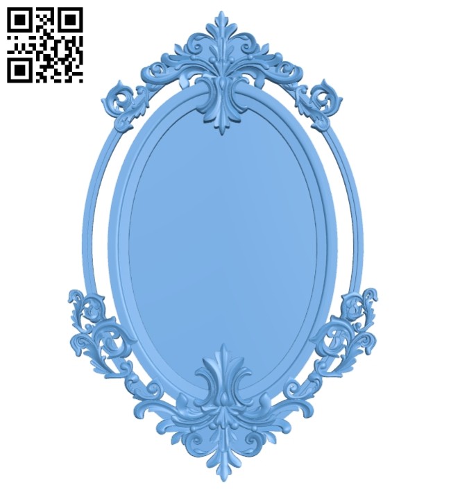Picture frame or mirror A005627 download free stl files 3d model for CNC wood carving