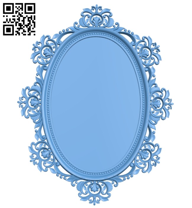 Picture frame or mirror A005631 download free stl files 3d model for CNC wood carving