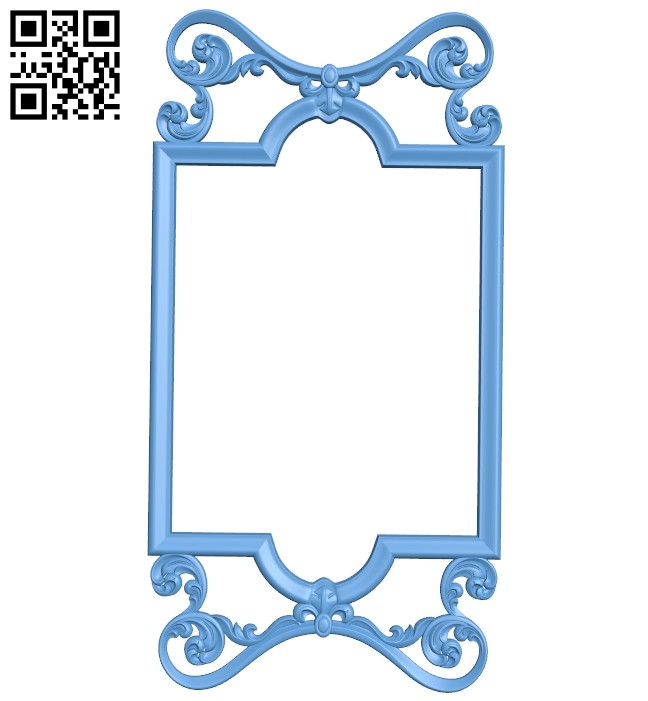 Picture frame or mirror A005646 download free stl files 3d model for CNC wood carving