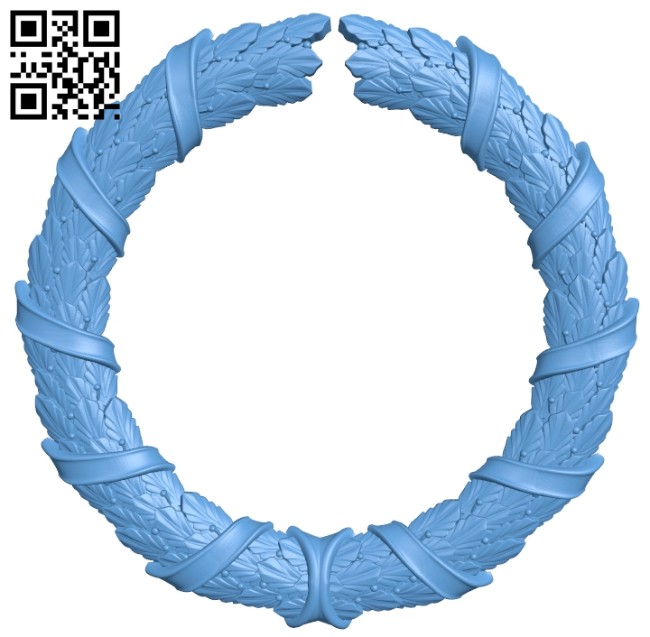 Picture frame or mirror – circle A005644 download free stl files 3d model for CNC wood carving
