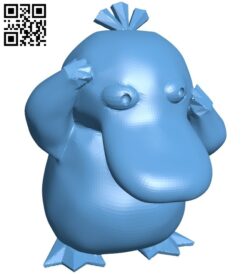 Psyduck – pokemon B008535 file stl free download 3D Model for CNC and 3d printer