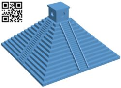 Pyramid of the maya – house B008477 file stl free download 3D Model for CNC and 3d printer