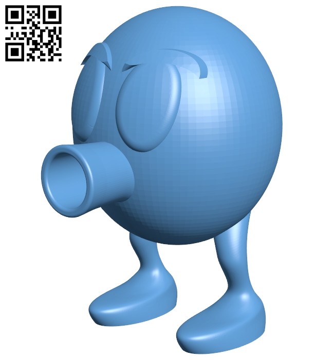 Qbert egg B008419 file stl free download 3D Model for CNC and 3d printer