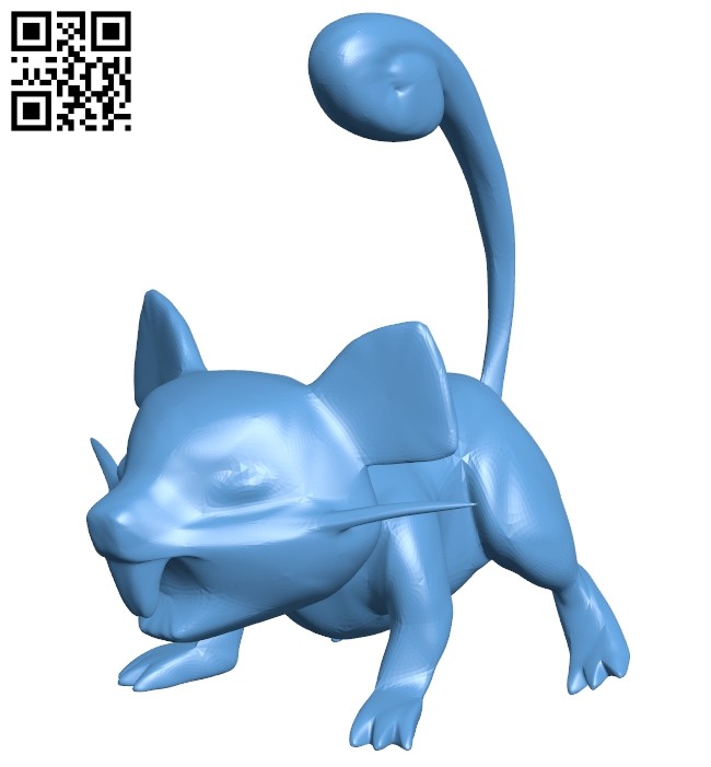 Rattata B008540 file stl free download 3D Model for CNC and 3d printer