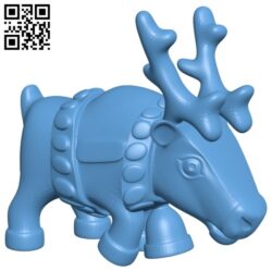 Reindeer B008507 file stl free download 3D Model for CNC and 3d printer