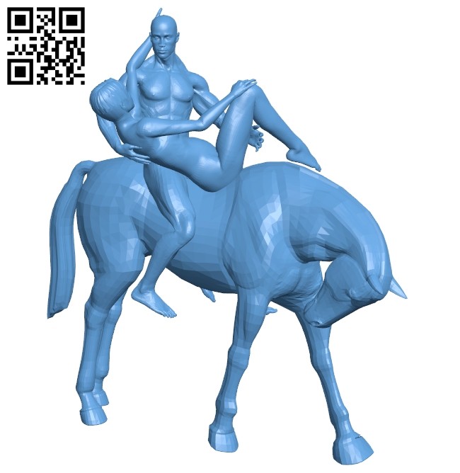Ride a horse B008541 file stl free download 3D Model for CNC and 3d printer