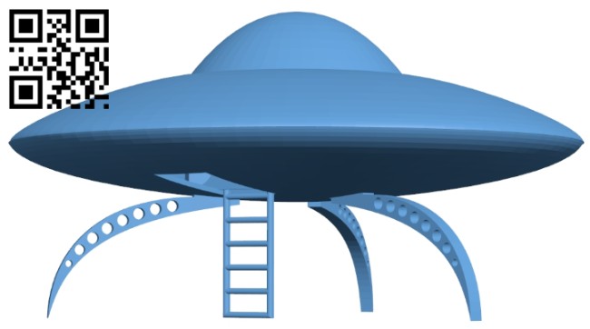 Ship UFO B008387 file stl free download 3D Model for CNC and 3d printer