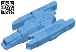 Ship space bomber B008494 file stl free download 3D Model for CNC and 3d printer
