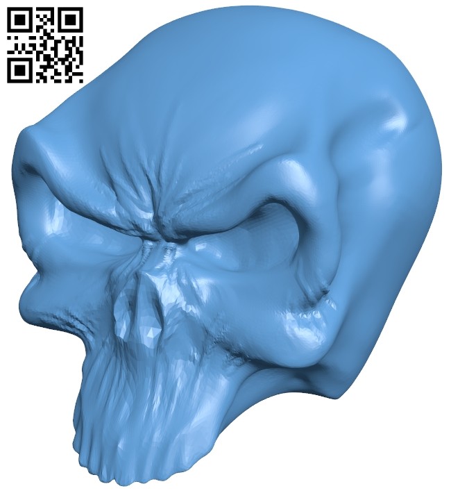 Skull B008569 file stl free download 3D Model for CNC and 3d printer