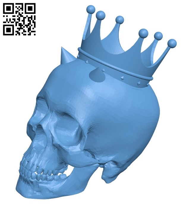 Skull crown B008502 file stl free download 3D Model for CNC and 3d printer