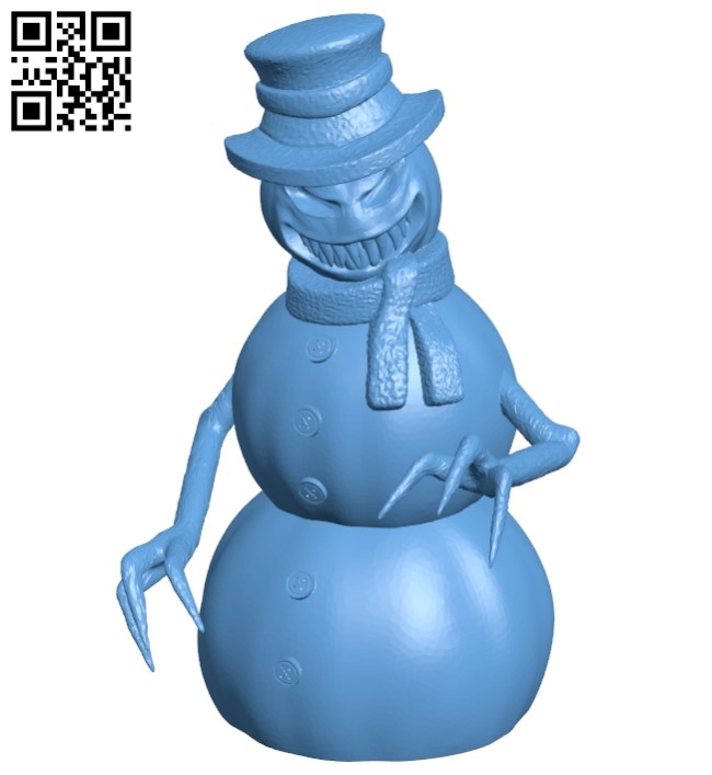 Snowman - halloween B008463 file stl free download 3D Model for CNC and 3d printer