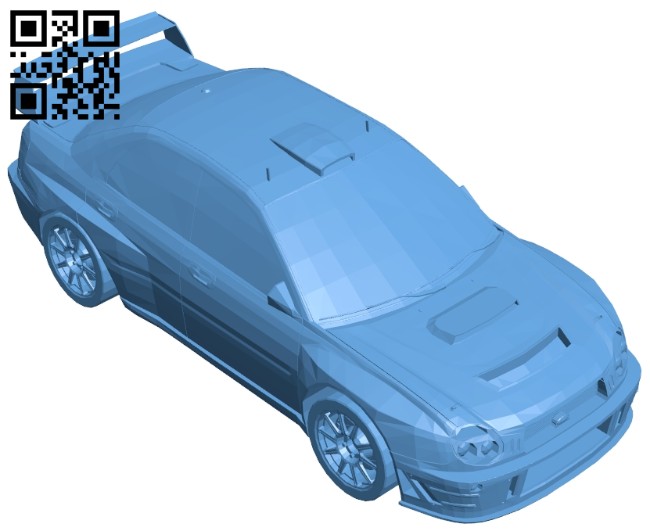 Subaru Impreza GD WRC - Car B008571 file stl free download 3D Model for CNC and 3d printer