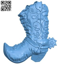 The boots A005662 download free stl files 3d model for CNC wood carving