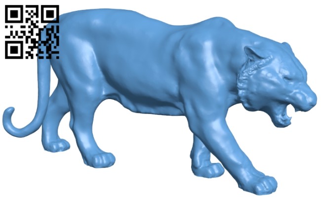 Tiger B008431 file stl free download 3D Model for CNC and 3d printer