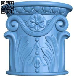 Top of the column A005478 download free stl files 3d model for CNC wood carving