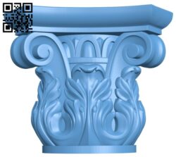 Top of the column A005483 download free stl files 3d model for CNC wood carving