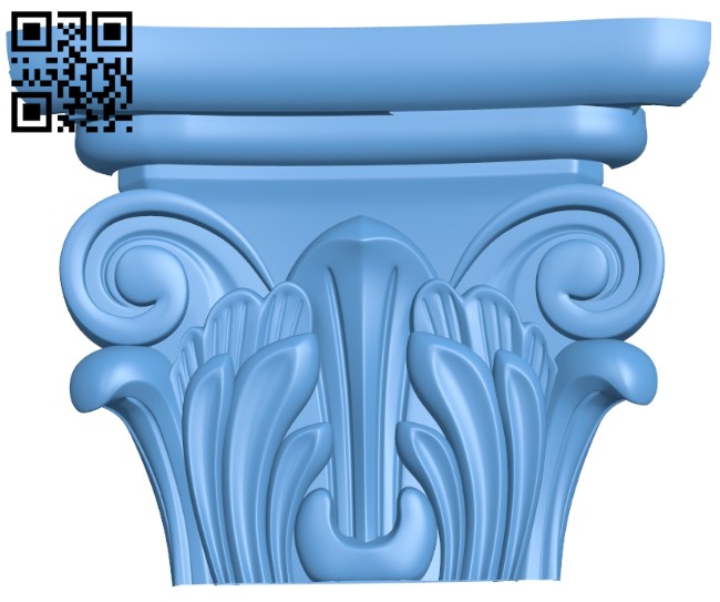 Top of the column A005566 download free stl files 3d model for CNC wood carving