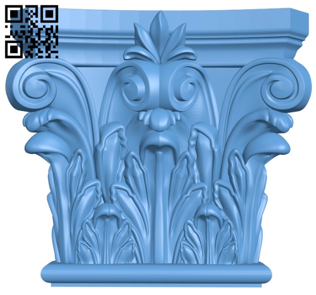 Top of the column A005567 download free stl files 3d model for CNC wood carving