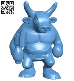 Toy minotaur B008479 file stl free download 3D Model for CNC and 3d printer
