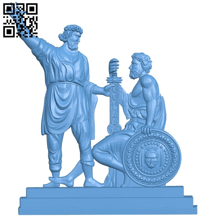 War of Greek warriors A005586 download free stl files 3d model for CNC wood carving