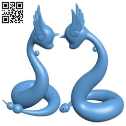 Water pokemon B008376 file stl free download 3D Model for CNC and 3d printer
