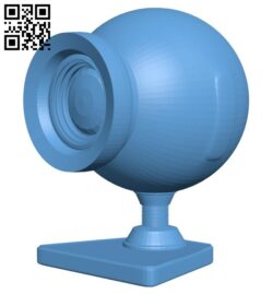 Webcam – camera B008443 file stl free download 3D Model for CNC and 3d printer
