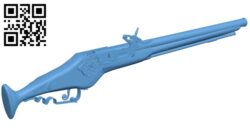 Wheel lock pistol – gun B008473 file stl free download 3D Model for CNC and 3d printer