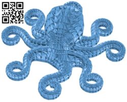 Wireframe octopus B008436 file stl free download 3D Model for CNC and 3d printer