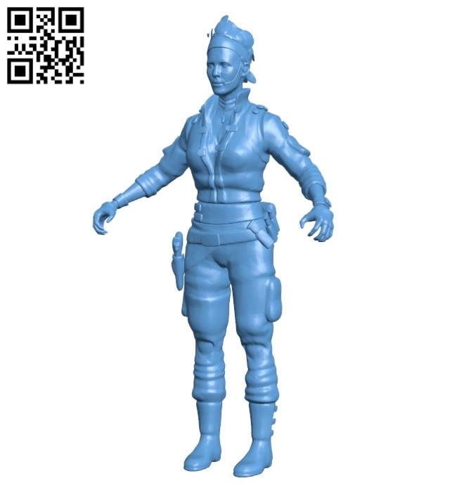 Women commando B008602 file stl free download 3D Model for CNC and 3d printer